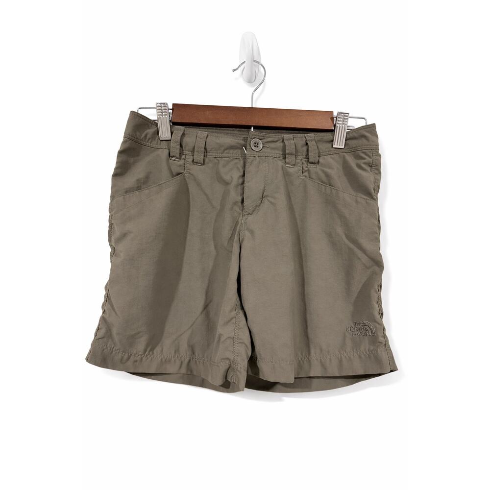 The North Face Wns Hiking Shorts Size 0 Khaki Outdoor Utility Hiking‎ Gorpcore